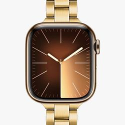 Brand new Trumirr Stainles steel  Gold   Band for Apple  Watch 42/44/45mm Material Stainless Steel Metal type Stainless Steel Clasp type Foldover Clas
