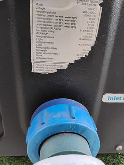 Perfect Pool heater for small pool.