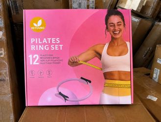12-Piece Pilates Ring Workout Set