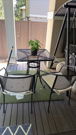 Patio table set