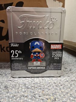 Captain America funko 25th anniversary