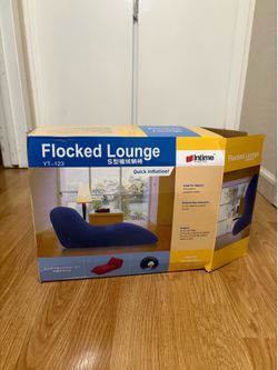 Indoor Inflatable Flocked Lounge Chair - Blue - Memorial Day sale May 22 - Jun 4
