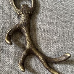 Rustic Deer Antler (cast Iron) Bottle Opener