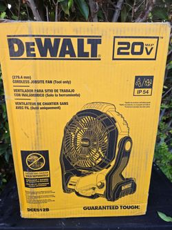 DeWalt 20V Cordless Jobsite Fan DCE512B