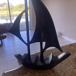 metal sailboat