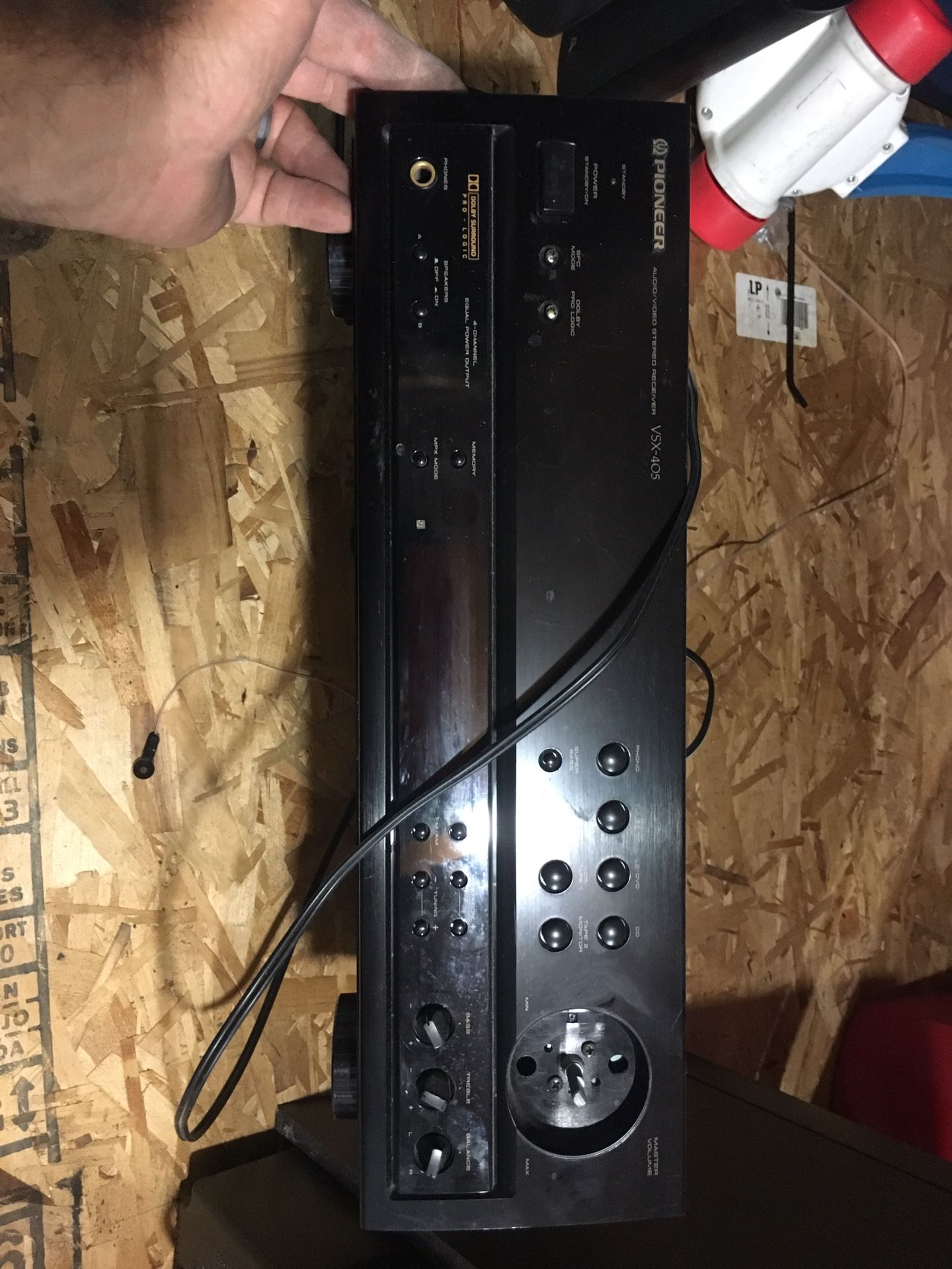 Pioneer audio video stereo receiver missing volume knob works perfectly fine