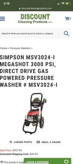 Msv3024 pressure sale washer