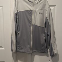 Reebok Men’s Hooded Jacket Medium Grey