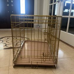 Gold dog Crate