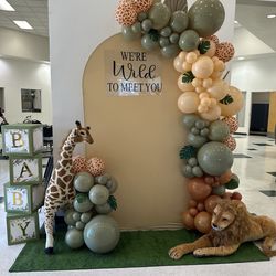 Balloon decor backdrop