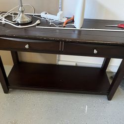 Console Table/desk With Free Lamp
