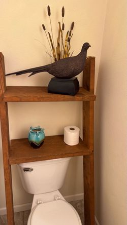 Over the toilet shelf, new