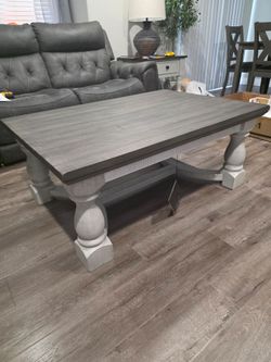 Ashley Havalance Gray and White Coffee Table