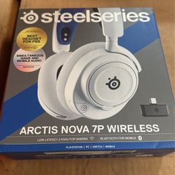 SteelSeries Arctis Nova 7P Wireless Multi-Platform Gaming Headset — Neodymium Magnetic Drivers — 2.4GHz + Bluetooth — 38Hr USB-C Battery — Gen2 AI Mic