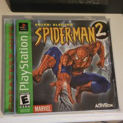 Spider-Man 2 Enter Electro Greatest Hits Sony PlayStation 1 Complete CIB Tested