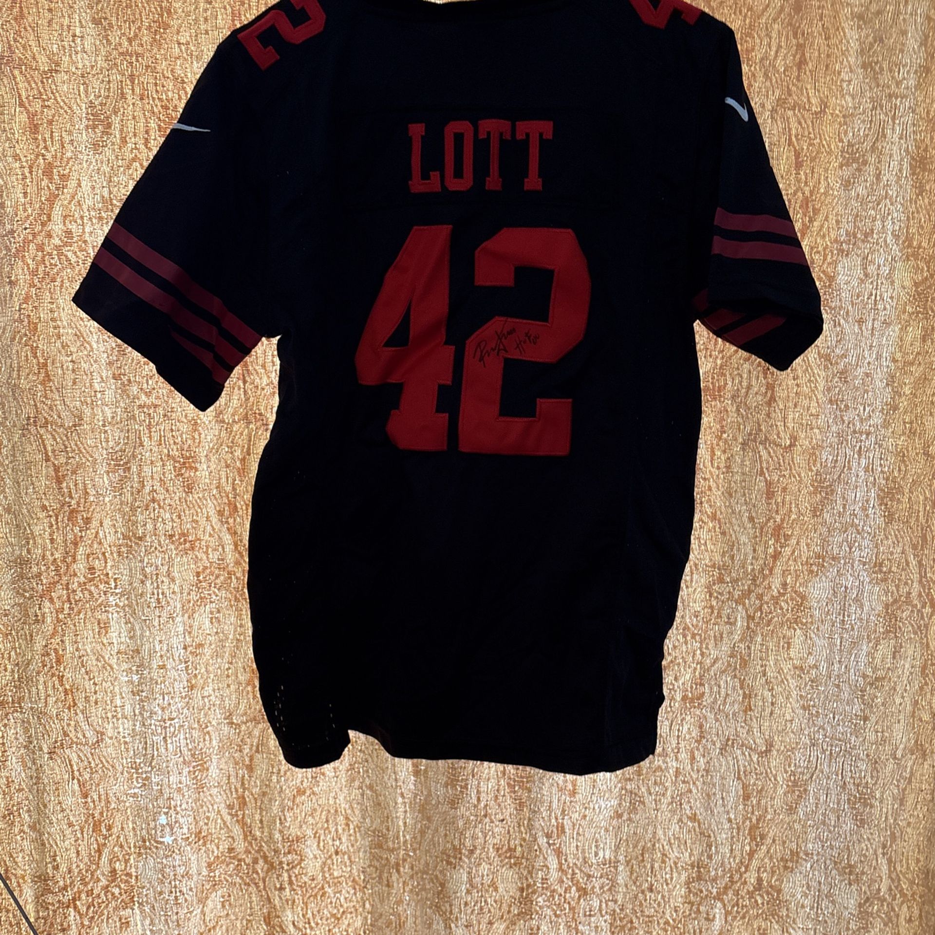 RONNIE LOTT AUTOGRAPHED 42 San Francisco 49ers, Nike