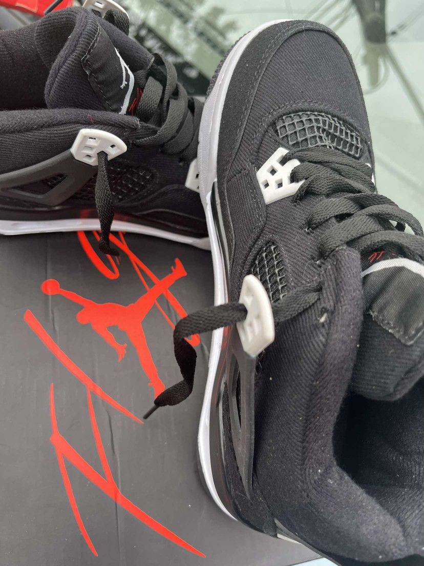 Jordan 4 Black Canvas