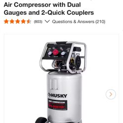 20 Gallon Husky Silent Air Compressor