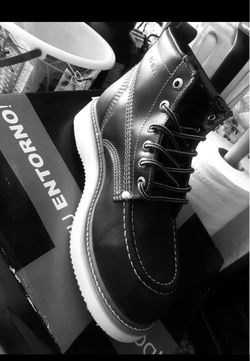 Work soft toe all sizes new Leather Lace-Up Ankle Boots