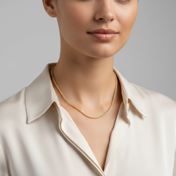 14K Yellow 18" Rope Chain