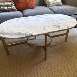 West Elm Marble Coffee Table 