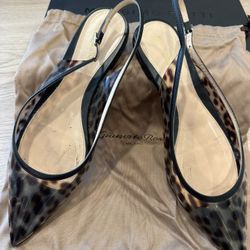 Gianvito Rossi Women’s Ballet Flats- Leopard Flexi- 39.5