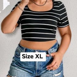 New Women's Crop Top Size XL 