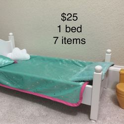 Bed For Doll 18” 
