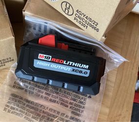 Milwaukee M18 HIGH OUTPUT 8.0 Battery.  Brand NEW.  NUEVO.