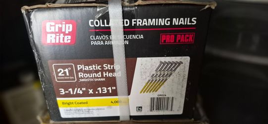 Grip Rite 21° Collated Framing Nails 3-1/4" Pro Pack