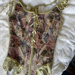 Corset story Floral tapestry Corset