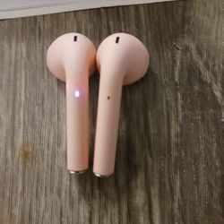 Bluetooth Pink Earbuds 