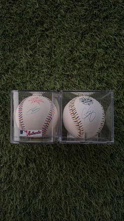 Corey Seager Signed Baseballs