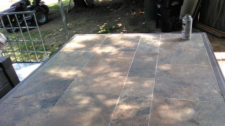 Homemade tile table 42 by 42 Square roughly$100 firm