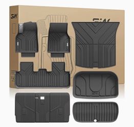 3W Tesla New Model Y Juniper 2025 2026 Floor mats 9 Pieces