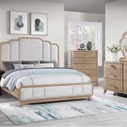 Natural Finish Queen Bedroom Set