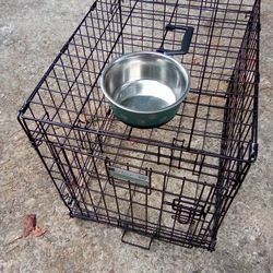 Dog Cage Small 24 +Bowl 20.00