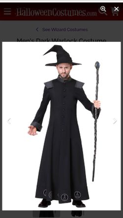 Men's Warlock Costume - NEW with Tags - $35