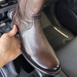 Botin Punta Oval Para Hombre. Botines Vaquero Para Hombre. Punta Oval