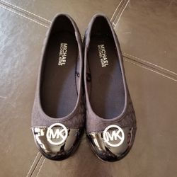 Michael Kors Black Flats Girls Sz 3