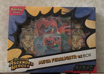 Pokemon TCG Mega Evolution Ascended Heroes Mega Feraligator EX Box