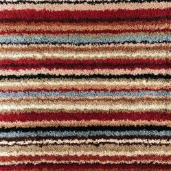Surya Multicolor Stripe Area Rug 8x11 ft rug 100% Olefin/ polypropylene