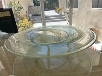 Round new green unique serving plate