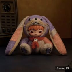 Hirono After Dark Series Plush Doll Pendant - Runaway 