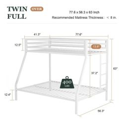 Bunk beds size twin and full