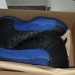 Air Jordan Retro, 12s, Blk / Royal Blue, 10.5