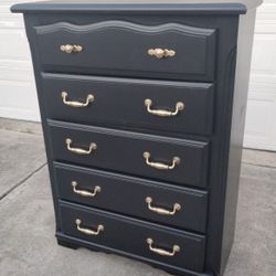 Beautiful Black Tall Dresser 36x18x51