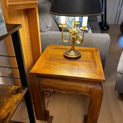 All Wood End Table 