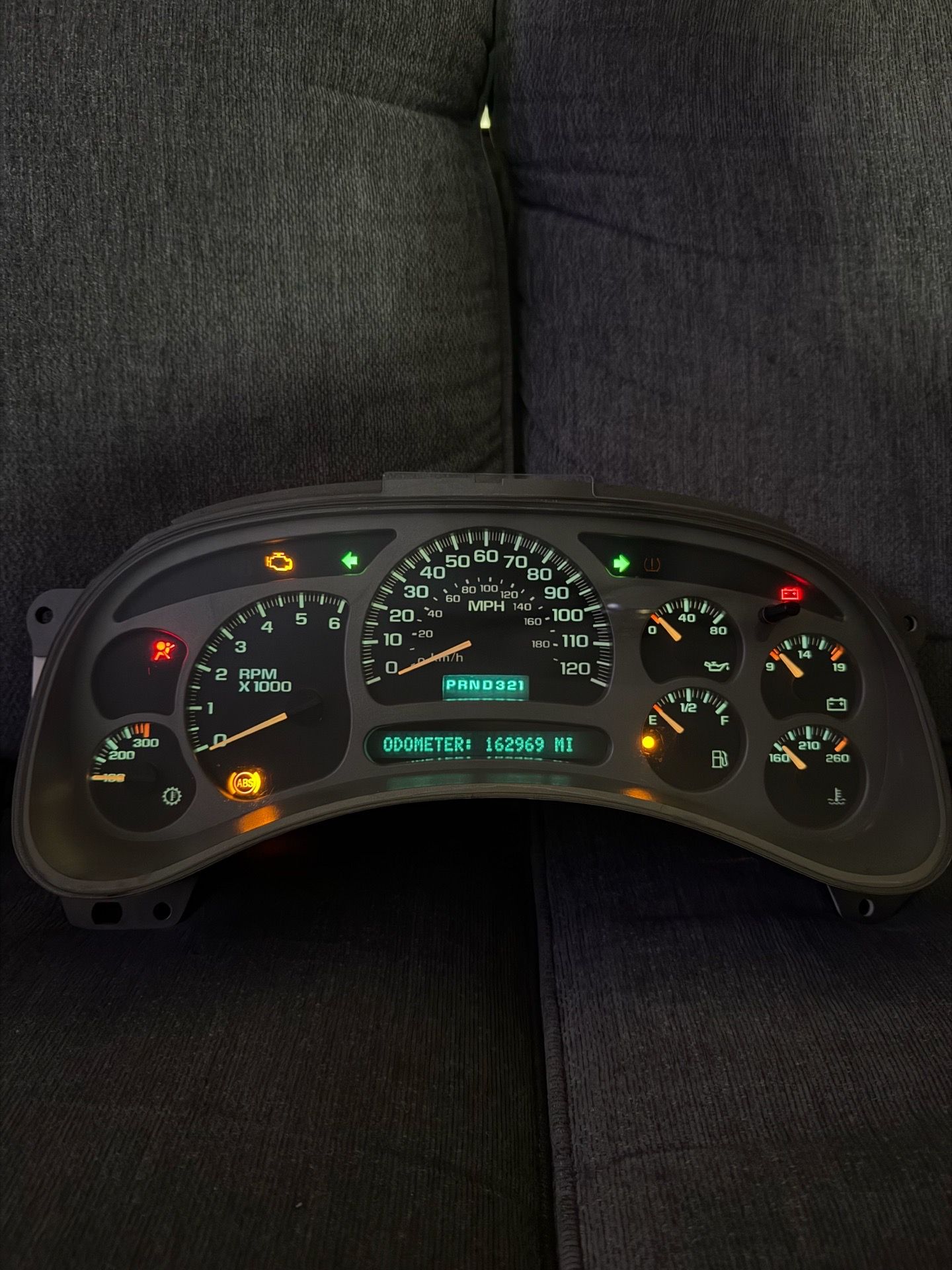Denali gauge cluster