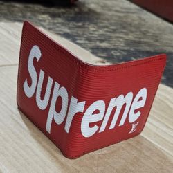 Louis Vuitton X Supreme Wallet | Color: Red/White *LIKE NEW*